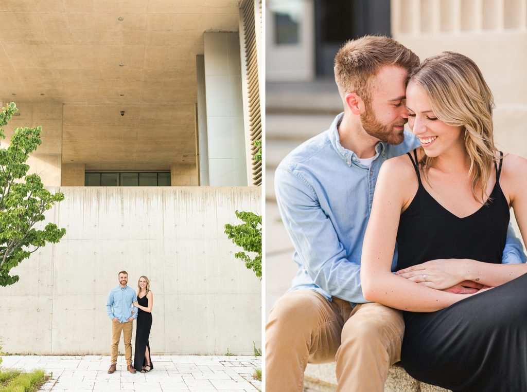 downtown grand rapids engagement session