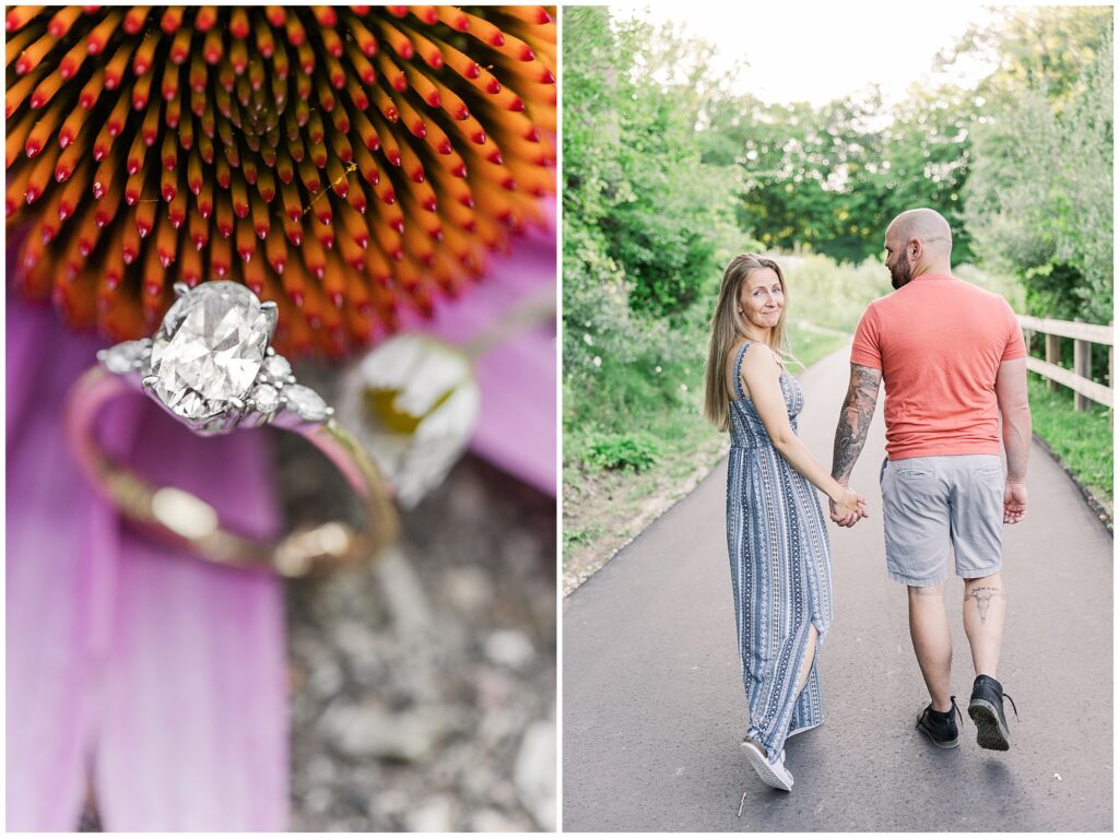 wildflower engagement session
