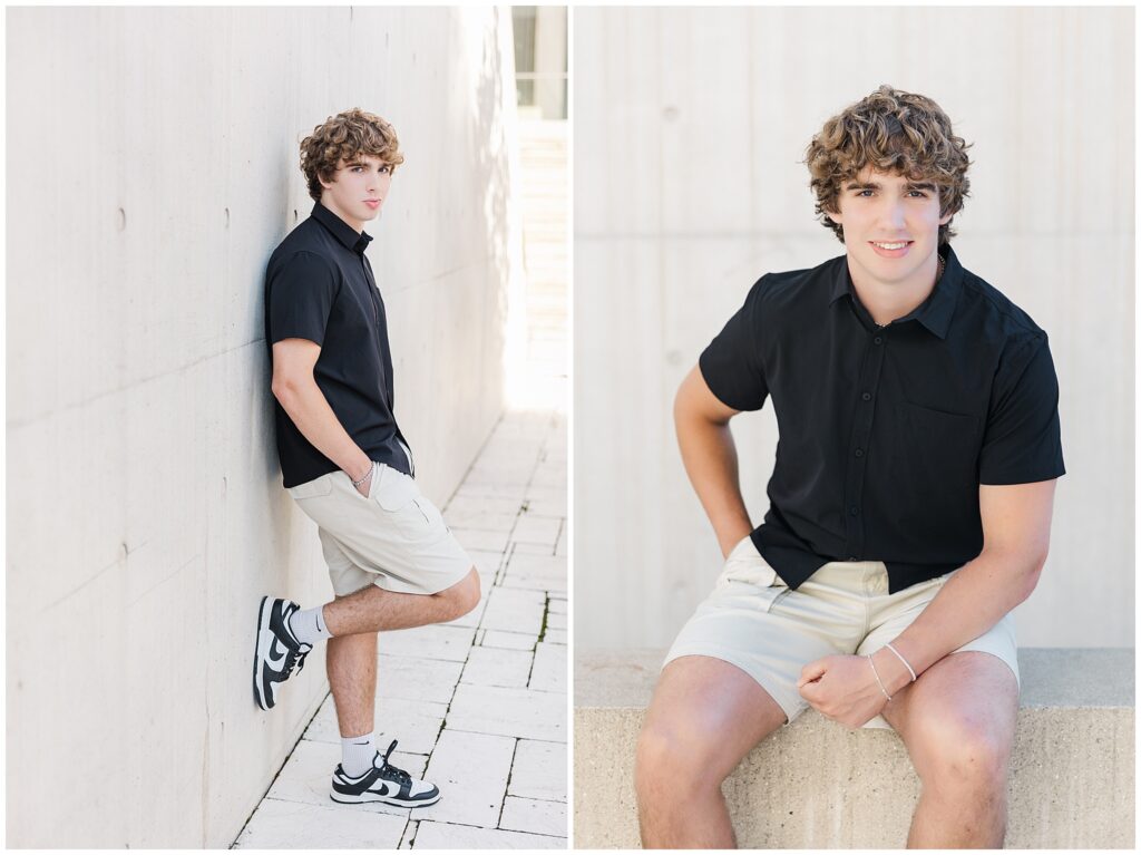 senior portrait session downtown