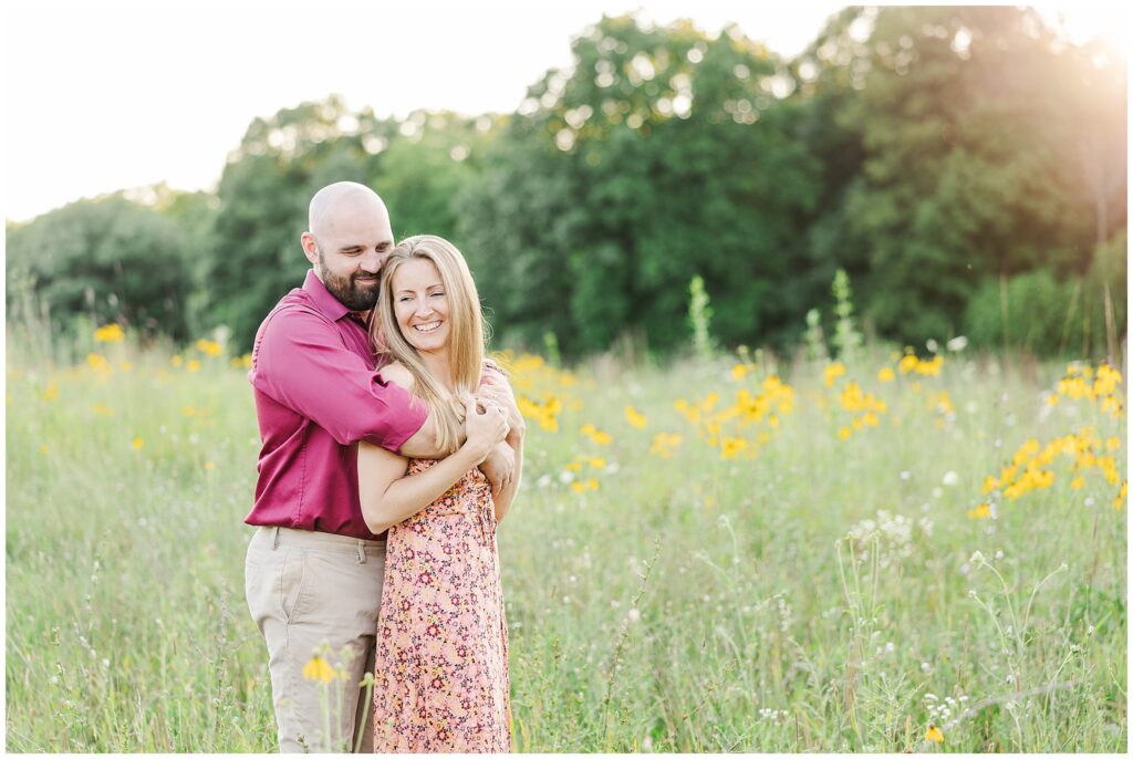 wildflower engagement session